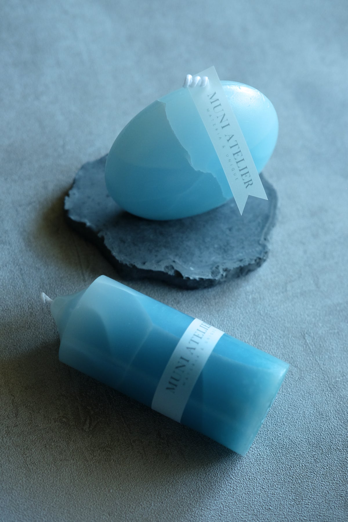 Cracked Ice Pillar Candle