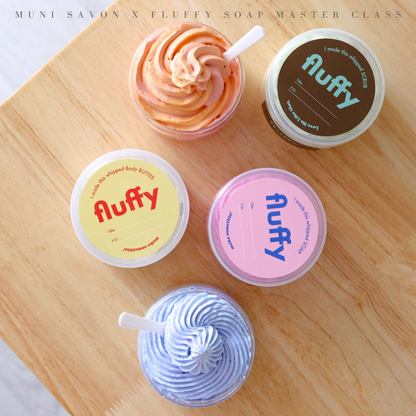 無二新增的手工皂證書課程。韓國 Make Something’ 協會所推出的Fluffy Soap Master Class，只需短短半日四小時，學習多款霜皂，更有冬夏不同配方，成品可即時使用。課程完成後，學員將獲得由韓國 Make Something’ 協會頒發的電子證書，將來便可成為導師開班教授霜皂！ 